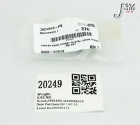 20249 APPLIED MATERIALS FTGTBG PLUG 1/4VCR-M 9/16-18THD 5/8HEX. (NEW) 3300-01513