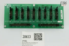 20413 APPLIED MATERIALS PCB ASSY,SYSTEM STEPPER DISTRIBUTION BOARD 0100-20009