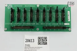 20413 APPLIED MATERIALS PCB ASSY,SYSTEM STEPPER DISTRIBUTION BOARD 0100-20009