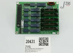 20431 APPLIED MATERIALS PCB GAS PANEL INTLK W/PLASMA DETECT ULTIMA TE 0100-01859