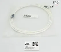 20951 APPLIED MATERIALS CBL ASSY CAT6A STRD SHD WHITE W/ BLACK (NEW) 0620-06400
