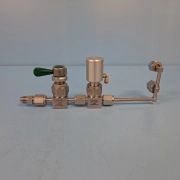 213-0302 AMAT 0050-46756-(#2) SS-DLV51 SS-BNVCR4-C WELDMENT, HE FEED-THRU [ASIS]