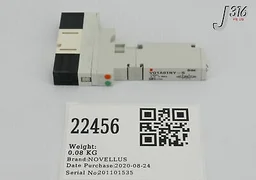 22456 NOVELLUS SMC VALVE, 3WAY, SOL, DUAL, HIGH, VQ1A01NY-5 60-121518-00