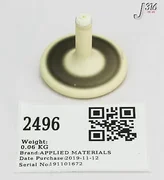 2496 APPLIED MATERIALS NOZZLE 4-HOLES 60 DEG, BAFFLE, ULTIMA 1 0200-01009