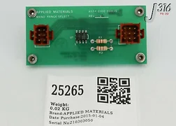 25265 APPLIED MATERIALS PWB, MAMO RANGE SELECT 0100-00035