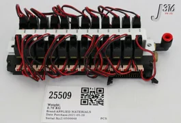 25509 APPLIED MATERIALS PNEU MANIFOLD 24-STATION, SMC NVJ114Y 0190-09487