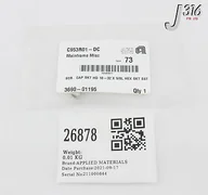 26878 APPLIED MATERIALS SCR CAP SKT HD 10-32 X 5/8L HEX SKT SS (NEW) 3690-01195