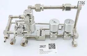 28437 APPLIED MATERIALS 4-WAY MANF VLV ASSY W/ 0050-97418, 0050-97417 0051-04424