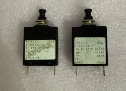 2ea AIRPAX PP11-1-5.00A-0B-V Circuit Breaker, 5AMP, AMAT 0680-01069
