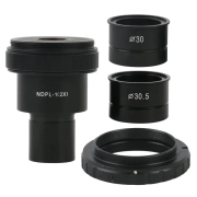 2X SLR Camera T2 Mount Eyepiece Adapter 23.2/30/30.5mm Microscope Canon Nikon [