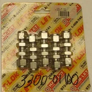 3/8&quot; SS Bulkhead Tube Union AMAT 3300-01100 Ham-Let 774L SS 3/8,  Pack of 5