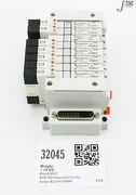 32045 SMC 8-SLOT PNEUMATIC MANIFOLD, AMAT 0190-23114 VV5Q11-08-DAJ00314