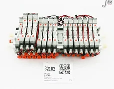 32102 SMC 16-SLOT PNEUMATIC MANIFOLD, AMAT 4060-00277 US15962