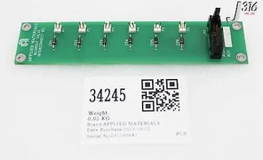 34245 APPLIED MATERIALS PCB ASSY, BLOWOUT VALVE INTERCONNECT BD 0100-20055