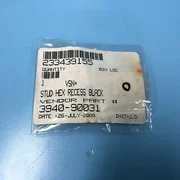 344-0503// AMAT APPLIED 3940-90031 STUD HEX RECESS, BLACK NEW