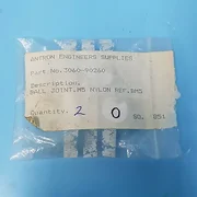 345-0101// AMAT APPLIED 3060-90260 (2EA) BALL JOINT,M5,NYLON NEW