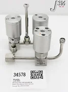 34578 LAM RESEARCH 4-WAY MANIFOLD VALVE ASSY, 3 VALVES 839-034095-003