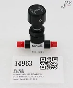 34963 LAM RESEARCH PANEL MOUNT NEEDLE VALVE, TEFLON 766-009594-001