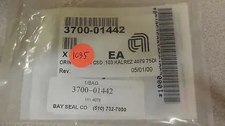 3700-01442 (or 3700-01796), AMAT, ORING ID .424 CSD .103 KALREZ 4079 75DURO BLK