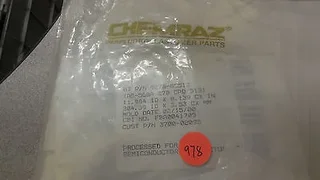 3700-02095, AMAT, ORING ID 11.984 CSD .139 CHEMRAZ SC513 80 DURO WHT