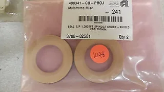 3700-02581, AMAT, SEAL LIP 1.260SFT SPINDLE CHUCK-SHIELD EBR 200MM, Pack of 2