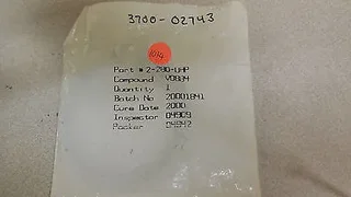 3700-02743, AMAT, ORING ID 13.984 CSD .139 VITON 75DURO BRN UHP