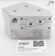 37037 APPLIED MATERIALS MANIFOLD LID GAS/ WATER INLET 300MM CVD-C 0041-64512