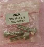 3PCS Applied Materials AMAT SS Screw, 3690-01210  5/16-18 X 1