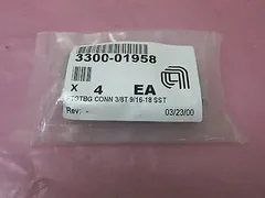 4 AMAT 3300-01958 FTGTBG Connectore, 3/8T, 9/16-18 SST, 406364