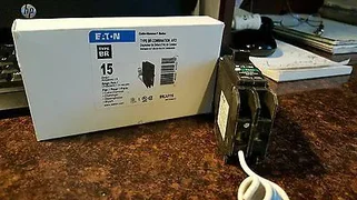 4  New Eaton/Cutler-Hammer 15 Amp Arc Fault Circuit Breakers