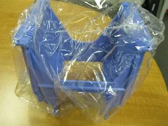 5 pc Fluoroware Poly Wafer Boat Carrier PA182-60MB 100mm 6&quot; Blue, NIB