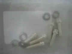 6 new AMAT 3090-01105 bolt 12pt HD 1/4-28x 7/8 304/316sst silver plated 