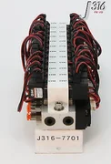 7701 APPLIED MATERIAL 24 SMC SOL VALVE NVJ114Y W/ 24 VALVE MANIFOLD 0020-34454