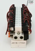 7701 APPLIED MATERIALS 24 SMC SOL VALVE NVJ114Y W/ 24 VALVE MANIFOLD 0020-34454
