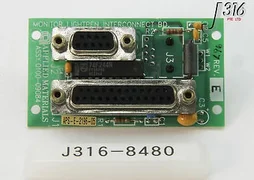 8480 APPLIED MATERIALS PCB MONITOR LIGHTPEN INTERCONNECT BOARD 0100-09084
