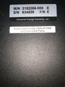 ADVANCED ENERGY GENCAL MODEL 3152288-000 POWER METER 