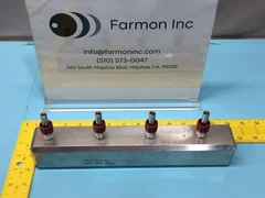 AMAT 0020-37443 MANIFOLD NESLAB WITH 4 PARKER 316Y VH FITTING, 176800