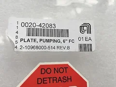 AMAT, 0020-42083, PLATE PUMPING 6&quot; FC
