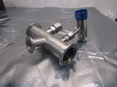 AMAT 0040-20433 Stainless Steel Vacuum Tube TEE, NW40 Flanges, 104477