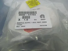 AMAT 0040-47723 Manifold, Output, 1 Hole, Right, 200MM, 451387