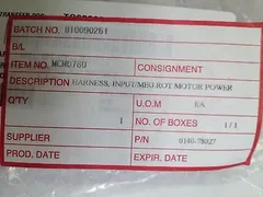 AMAT 0140-78027 HARNESS, INPUT/MEG ROT MOTOR POWER, NEW