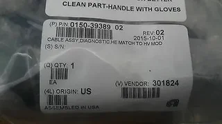 AMAT 0150-39389 Cable Assembly, Diagnostics, HE Match to HE Mod
