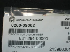 AMAT 0200-09002 WINDOW, SLIT CVD CHAMBER