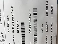 AMAT, 0200-09072, RING CERAMIC SHIELD