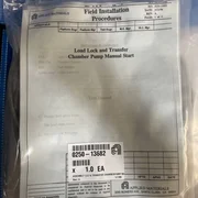 AMAT 0242-75372 Load Lock Manual Start Pump Kit