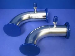 AMAT 0500-38128 Vacuum Tube, 90° Elbow 4.25&quot; x 6.25&quot;, NW50, Lot of 2 NEW