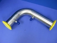 AMAT 0500-39752 Vacuum Tube, 90 Elbow 7.5"x10", NW50 & 2 Leak Check Ports, New