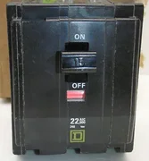 AMAT 0680-01569 Square D QOB315VH5237 Bolt-on Circuit Breaker 3-Pole 15 Amps 240