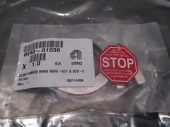 AMAT 0690-01036 CLAMP HINGED NW40 WING-NUT & SCR- CLOSURE AL, 21022-SMF, 104743