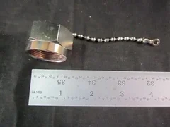 AMAT 0720-05850 Connection Cap 7/16 Male with Chain